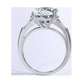thumbnail image 4 of 5ct Round Cut Moissanite Wedding Bands for Women D Color VVS1 Sterling Silver Diamond Rings Blue/Green/Red Moissanite Engagement Rings with Certificate, 4 of 9