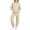 Beige, variant on LVHAOGJOB Teens Sweatsuits Warm Hoodie Sweatshirts & Jogger Sweatpants 2 PC with Pockets Pullover Clothing Sets for Girls and Boys