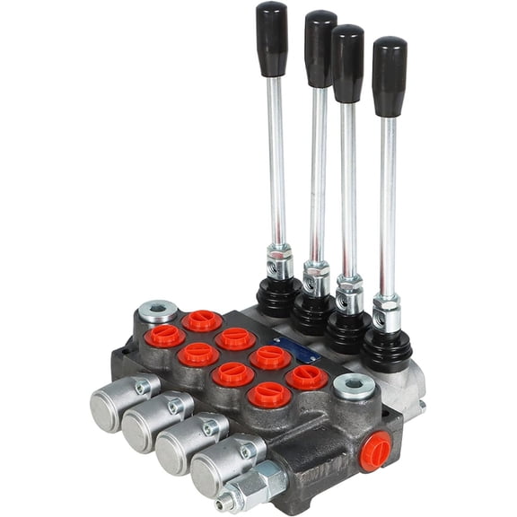 labwork 4 Spool Hydraulic Valve 11 GPM 3600 PSI Hydraulic Directional Control Valve BSPP Ports Double Acting Valve