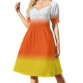 thumbnail image 3 of Vestido de manga corta con estampado floral de Mystic Botanical Night Garden 13, vestido de fiesta para noche, vestido largo, 3 of 7