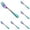 Blue 6PCS, variant on YWIYIUD 1PCS Classic Silver Forks Silverware Flatware Fork 8 Inch StainlessSteel Dessert Forks Sturdy MirrorPolished Fork for Home Kitchen Restaurant Table