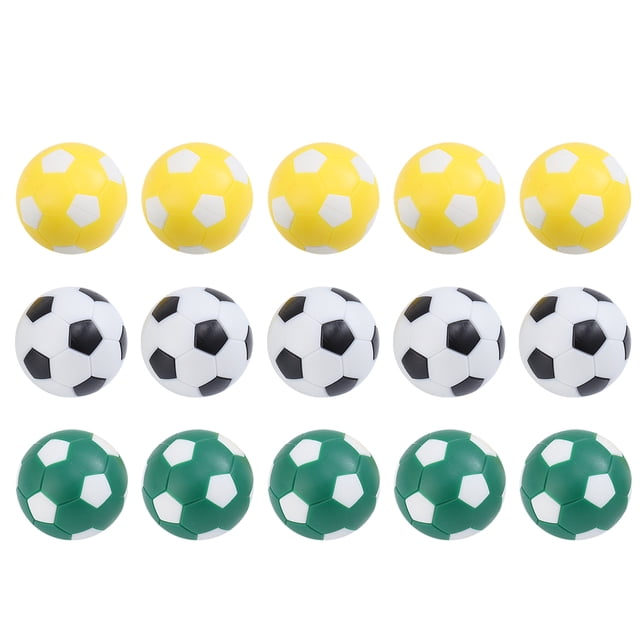 15pcs Table Soccer Footballs Replacement Balls Interesting Mini Tabletop Soccer Game Ball Accessory (Random Color)