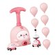 thumbnail image 4 of Experimento científico sobre el desarrollo de la inteligencia infantil: coche propulsado por un lanzador de globos. Rosa, 4 of 9