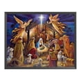 thumbnail image 2 of Cuadros Decorativos Bordado completo Nacimiento de Jesús estampado 11CT Kits de punto de cruz DIY (S Tmvgtek embutido en tela, 2 of 9