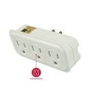 Hyper Tough 3-Piece Power Strip Set Included 4-Outlet Strip and 6 & 3-Outlet Wall Block, White
