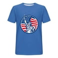 thumbnail image 5 of UVEASISHA Big and Tall Independence Day Tshirts for Men Short Sleeve American Flag Graphic Tee Fashion Hipster Tee Tops Blue XXL, 5 of 6