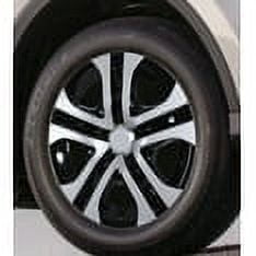 17" Set of 4 Hubcaps Wheel Rims Cover for 2013-2018 Toyota Rav4 Compatible With Steel Wheels Snap on Installation(17-inch,Silver Lacquer & Black Lacquer)