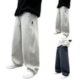 thumbnail image 2 of Teen Boys Sweatpants Wide Leg Baggy Pants Open Bottom Athletic Sweat Pants Casual Kids Youth Boys' Pants Pockets Size 5‐16 Years, 2 of 9