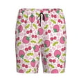 thumbnail image 3 of Yiaed Strawberry And Cheery for Men's Soft Sleep Pajama Short Lounging Pajama Shorts-XX-Large, 3 of 8