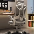thumbnail image 2 of Computer Mesh Office Chair &rlm;home Reclining Nordic Mobile Executive Office Chair Comfy Conference Silla Oficina Furniture SR50OC My Lux Decor Round, 2 of 21