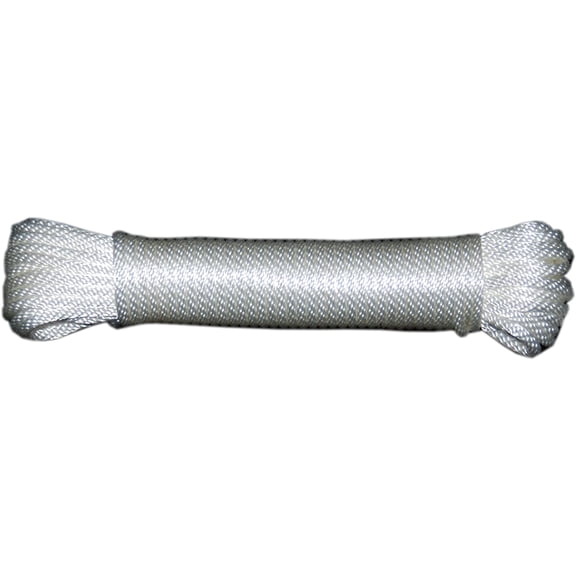 1/4-Inch Solid Braid Nylon Rope 100-Feet Hank