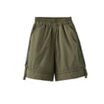 thumbnail image 3 of Babcutegg Boys Cargo Shorts Summer Lightweight Casual Fashion Mid-Length Pants for Kids Green Size 4-5, 3 of 6