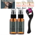 thumbnail image 1 of Kit de 2 piezas para el crecimiento de la barba, rodillo derma para barba, rodillo derma de 0,5 mm/aceite para barba para el crecimiento del vello facial, para hombres y padres, herramienta de cuidado, 1 of 5