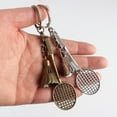 thumbnail image 3 of NIBOLOG 1/12Pcs Badminton Keychain Three-dimensional Pendant Decorations Mini Key Rings Ornaments Home Storage, 3 of 8
