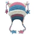 thumbnail image 4 of RUTAYY Women's Halloween Earflap Hat Star Stripes Winter Knitted Party Hats Sky Blue, 4 of 4