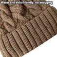 thumbnail image 5 of Warmth-Boosting Autumn Winter Plush Wool Knitted Hat;Coldproof Women's Bucket Hat with Plush Wool Material;Soft and Thickening Outdoor Sports Beanie;Perfect Gift for Winter Activity Enthusiasts, 5 of 5