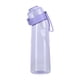 thumbnail image 4 of Botella Flavo 650ML Con Pajita para Reutilizable () Rojo Morado, 4 of 6