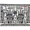 thumbnail image 2 of India Henna Temporary Tattoo Stencils For Hand Leg Arm Feet Body Art, 2 of 7