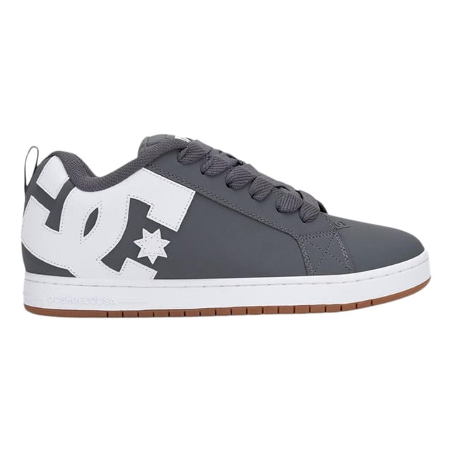 Tenis Dc Shoes Hombre Court Graffik Gris Blanco Casual Skate gris 7 MX