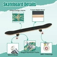 thumbnail image 4 of 31'' Complete Skateboard 7 Layer Canadian Maple Double Kick Deck Skateboards antique textile retro Skate Board for Beginner Adult Gifts, 4 of 5