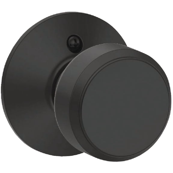 Schlage F170BWE622GRW Bowery Non-Turning One-Sided Dummy Door Knob - Black