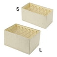 thumbnail image 3 of 7 Grid Jeans Drawer Organizer Home Organization Foldable Strong Practicality Washable Storage Box 36*18*16CM, 3 of 17