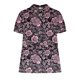 thumbnail image 4 of Tops de Manga Corta para las Mujeres Suelto Ajuste Casual Cortado Manga Corta Blusa de Impresión, Camisa Suelta de Cuello Redondo de Poliéster, Lavado a Mano Primavera Verano, 4 of 5