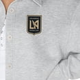 thumbnail image 3 of Women's Gameday Couture  Ash LAFC Midfield Magic Button-Up Long Sleeve Overshirt, 3 of 3