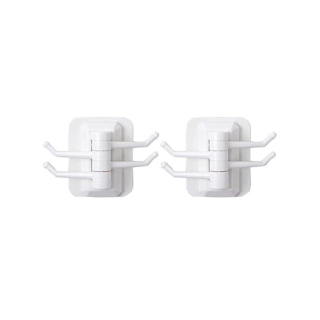Wmkox8yii Gancho giratorio creativo de cuatro eslabones, toallero de viscosa fuerte, estante de pared para baño, perforación libre y gancho adhesivo sin rastro Wmkox8yii shgfkasgfk149