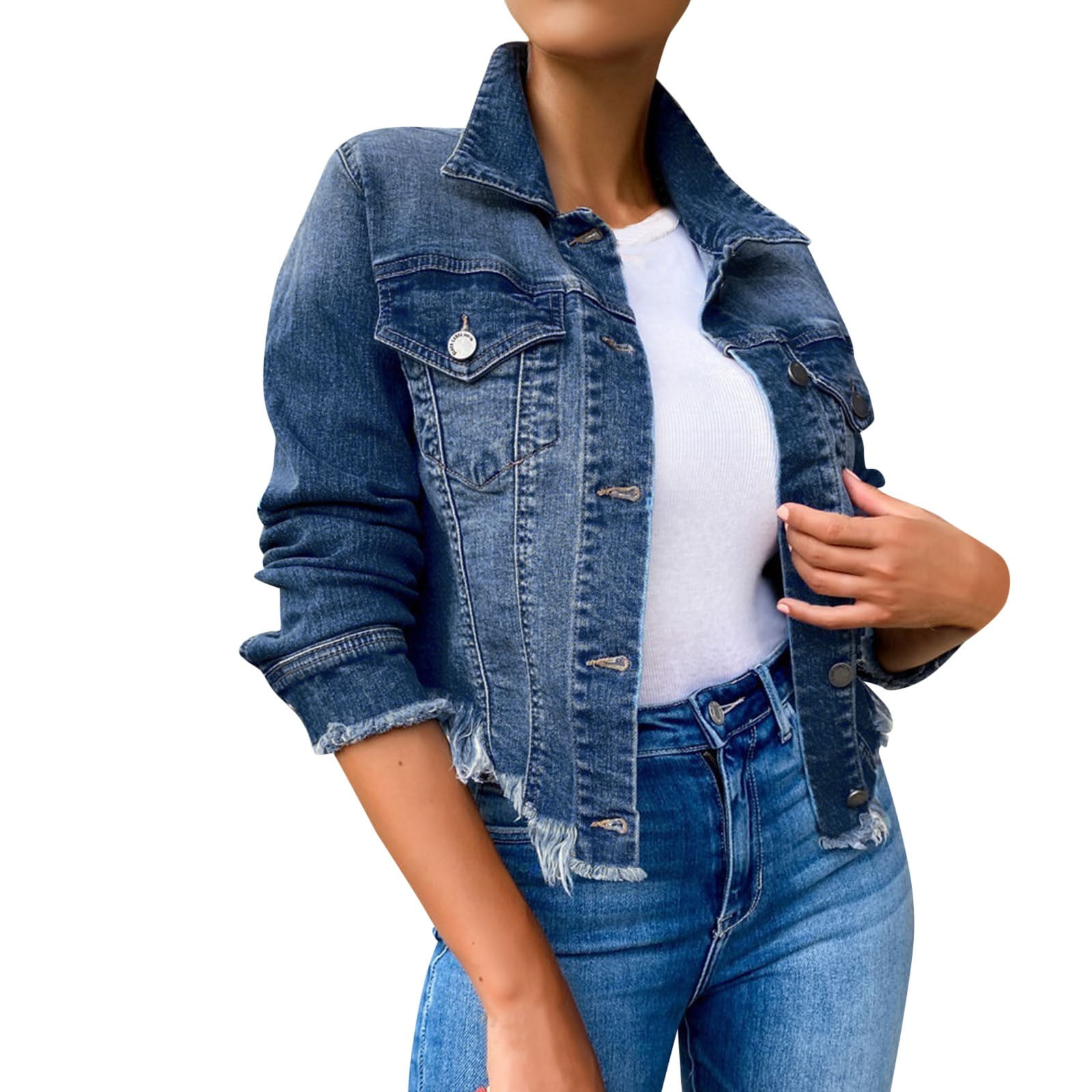 flannel jean jacket womens