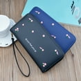 thumbnail image 3 of Womens Long Wallet Fashion Embroidery Flower Zipper Card Wallet Clutch Wallet, 3 of 4