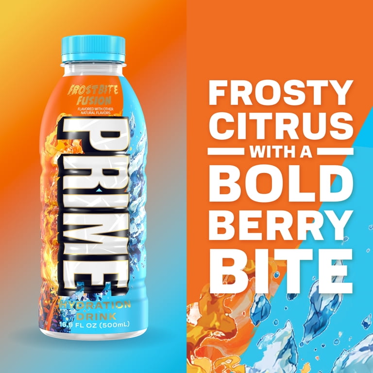 Prime Hydration Sports Drink, Frostbite Fusion, 16.9 fl oz, Bottle