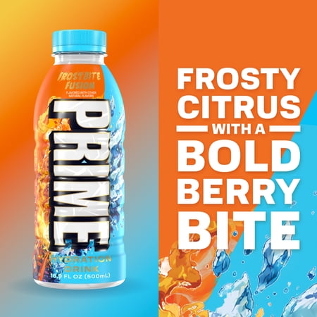 PRIME HYDRATION SPORTS DRINK, FROSTBITE FUSION, 16.9 FL OZ, BOTTLE