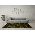 thumbnail image 3 of Ahgly Company Indoor Rectangle Abstract Green Modern Area Rugs, 2' x 4', 3 of 4
