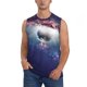 thumbnail image 1 of Fotbe Planets Stars And Galaxies Men's Camiseta sin Mangas Estampada para Hombres, Playera Casual para Gimnasio, Entrenamiento, Playa-X-Large, 1 of 7
