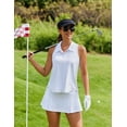 thumbnail image 3 of Pinspark Women's Sports Polo Shirts Sleeveless Summer Golf Tank Lightweight Quick Dry Collared Golf Shirt Sportswear, 3 of 8