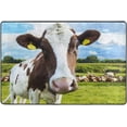 thumbnail image 4 of Dreamtimes Grassland Cow Cattle Herd Non-Slip Area Rug Farm Animal Funny Floor Carpet Comfort Floor Mats Decor for Indoor Front Porch,Living Room, Bedroom,Kitchen, 36"x24", 4 of 5