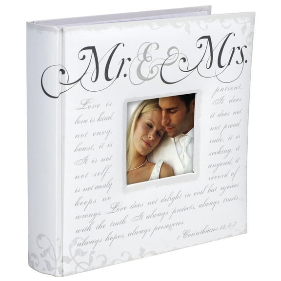 Malden 4"x 6" Mr. & Mrs Wedding Photo Picture Album 160 Photos