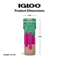 thumbnail image 6 of Igloo 20 oz Insulated Stainless Steel Water Bottle with Straw Lid, Vice Drip, 6 of 17