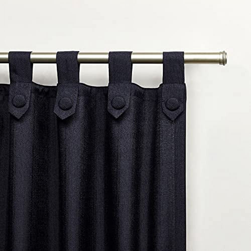 Exclusive Home Curtains Loha Tuxedo Tab Top Curtain Panel Pair