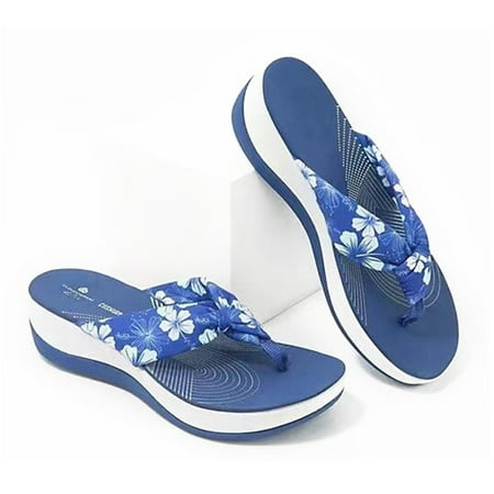 

Women\ s Summer Printed Thong Sandals Comfort Premium Casual Flat Sandal for Summer Outdoor Hiking Walking