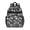 Black-8, variant on Golden Pineapple Print Backpack - Ergonomic Travel Daypack with Side Pockets & Spacious Compartment