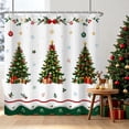 thumbnail image 6 of Tchckioa Shower Curtain,Christmas Tree Snowflake Privacy Protection Hooks Bath Curtain for Bathroom Decor,47x64, 6 of 6