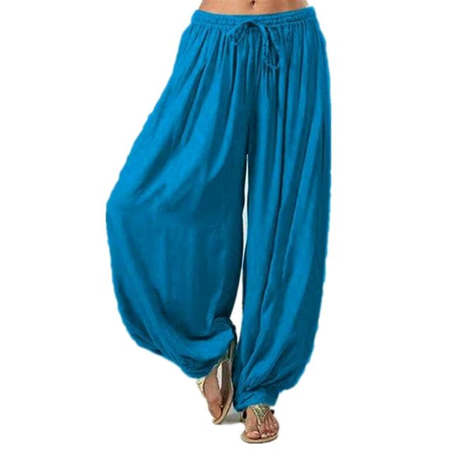 Femmes Dames Décontracté Coton Yoga Danse Pantalons Longs Pantalons Bouffants