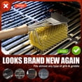thumbnail image 6 of Rosaver Bristle-Free Grill Brush with Scraper, Heat-Resistant Handle BBQ Grill Cleaner Tool, 304 Stainless Steel Mesh Head, Heavy-Duty Grill Grate Cleaner for Gas, Charcoal & Flat Top Grills, 6 of 8