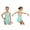 Light Green, variant on Hansber Figure Ice Skating Dress Girls Sleeveless Lyrical Dance Leotard for Gymnastics Perform Competition White 6