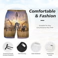 thumbnail image 3 of Fotbe Vintage Wildlife Protection Traje de Baño para Hombre – Shorts de Natación de Secado Rápido con Forro y Bolsillos-Large, 3 of 6