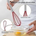 thumbnail image 2 of Licuadora de silicona, licuadora de cable de globo de color resistente de 3 piezas, licuadora de cocina mejorada, mango de acero inoxidable, la mejor herramienta de cocina para chefs, perfecta para, 2 of 5