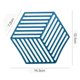 thumbnail image 2 of 4 almohadillas hexagonales para mesa de comedor nórdica, rombos, azul Ormromra CPB-DE-WX133-3, 2 of 5