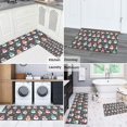 thumbnail image 5 of Gray Christmas Snowman Pattern Kitchen Rugs Sets Of 2,Anti Fatigue Kitchen Mat Rugs Non Slip Washable,Decorative Kitchen Floor Mats for Kitchen,Sink,Laundry,17"x30"+17"x47", 5 of 7